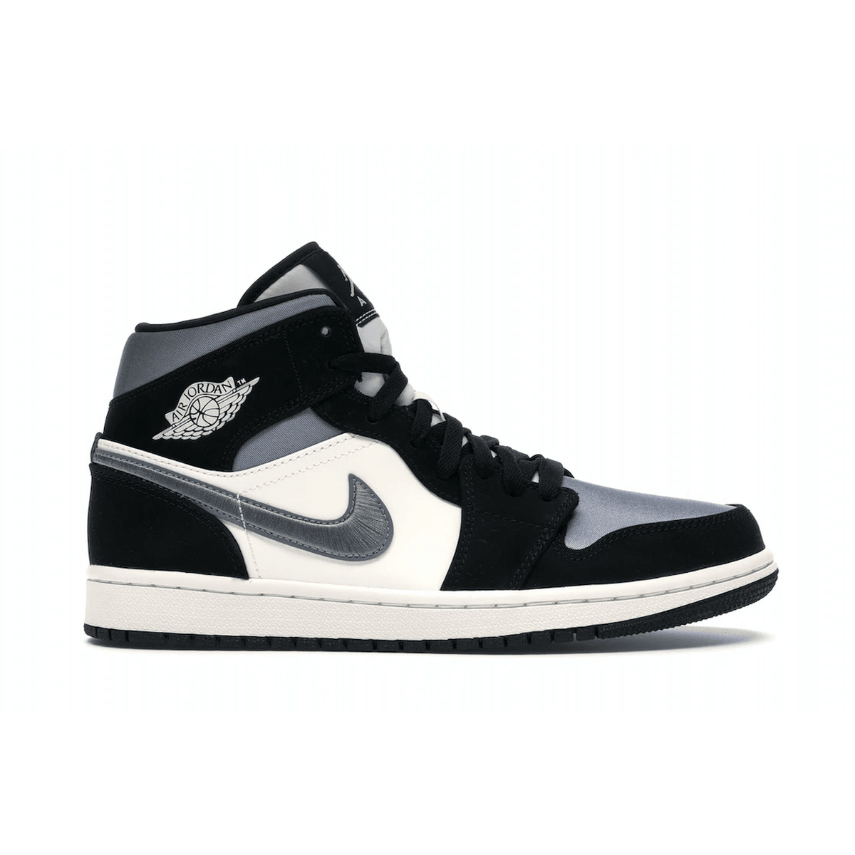 Air Jordan 1 Mid Satin Gray Toe — 36