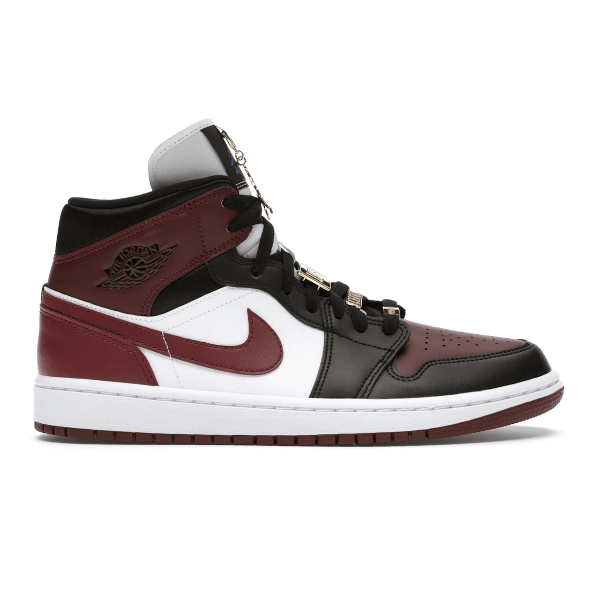 Air Jordan 1 Mid SE Black Dark Beetroot — 36