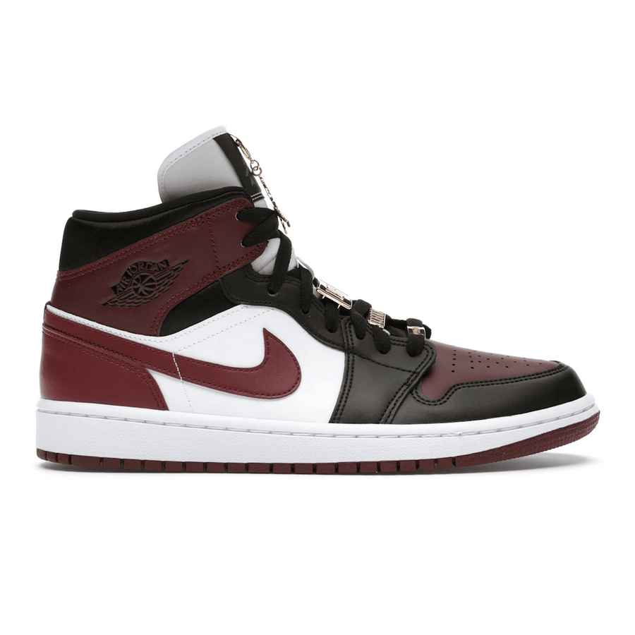 Air Jordan 1 Mid SE Black Dark Beetroot — 36