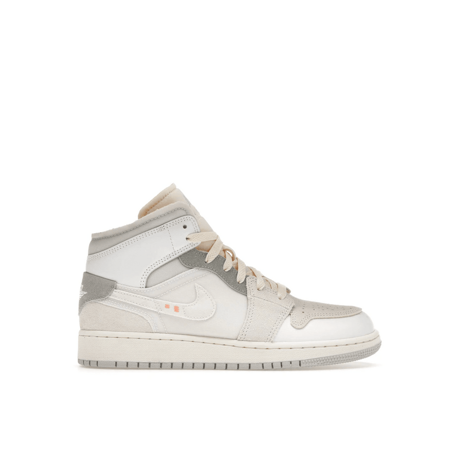 Air Jordan 1 Mid SE Craft Inside Out White Grey — 36