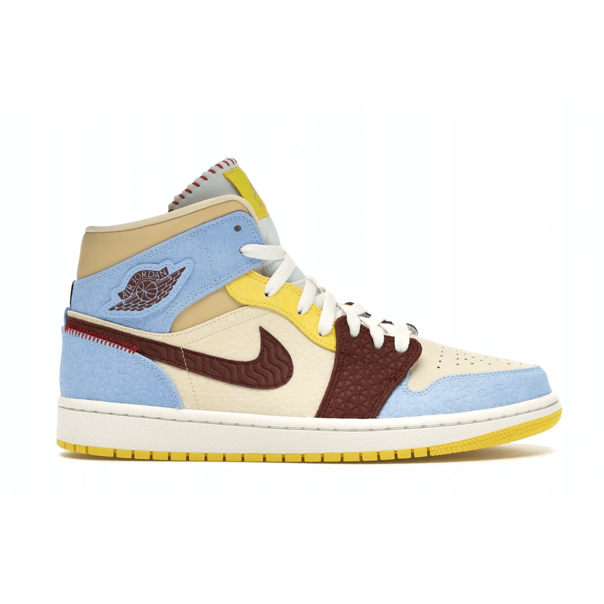 Air Jordan 1 Mid SE Fearless Maison Chateau Rouge — 36