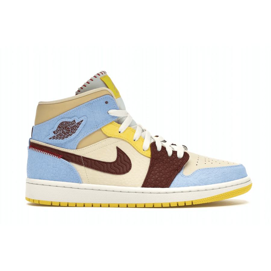 Air Jordan 1 Mid SE Fearless Maison Chateau Rouge — 36