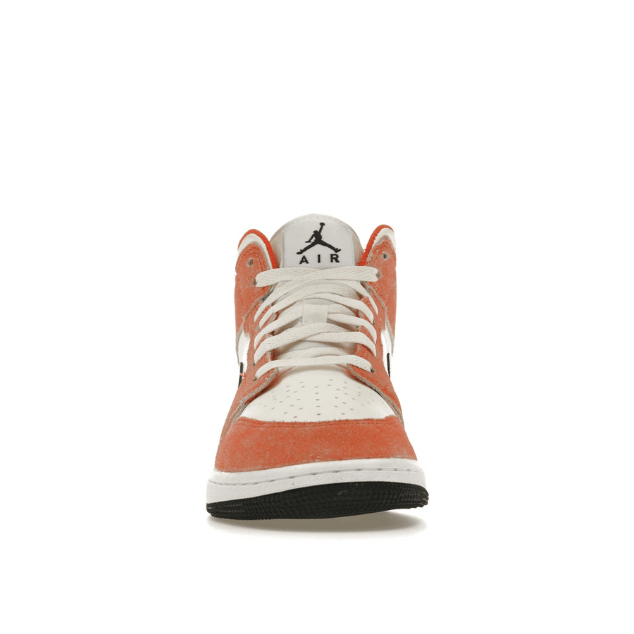 Air Jordan 1 Mid SE Orange Suede — 36