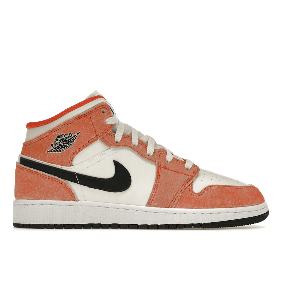 Air Jordan 1 Mid SE Orange Suede — 36