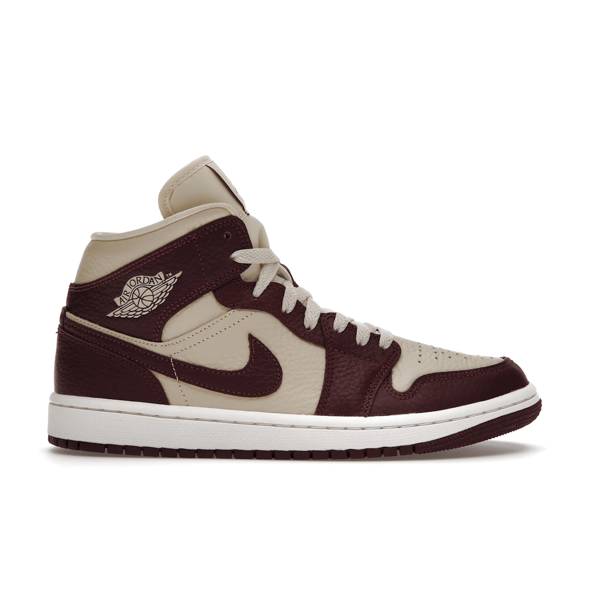 Air Jordan 1 Mid SE Split Beach Cherrywood Red — 36