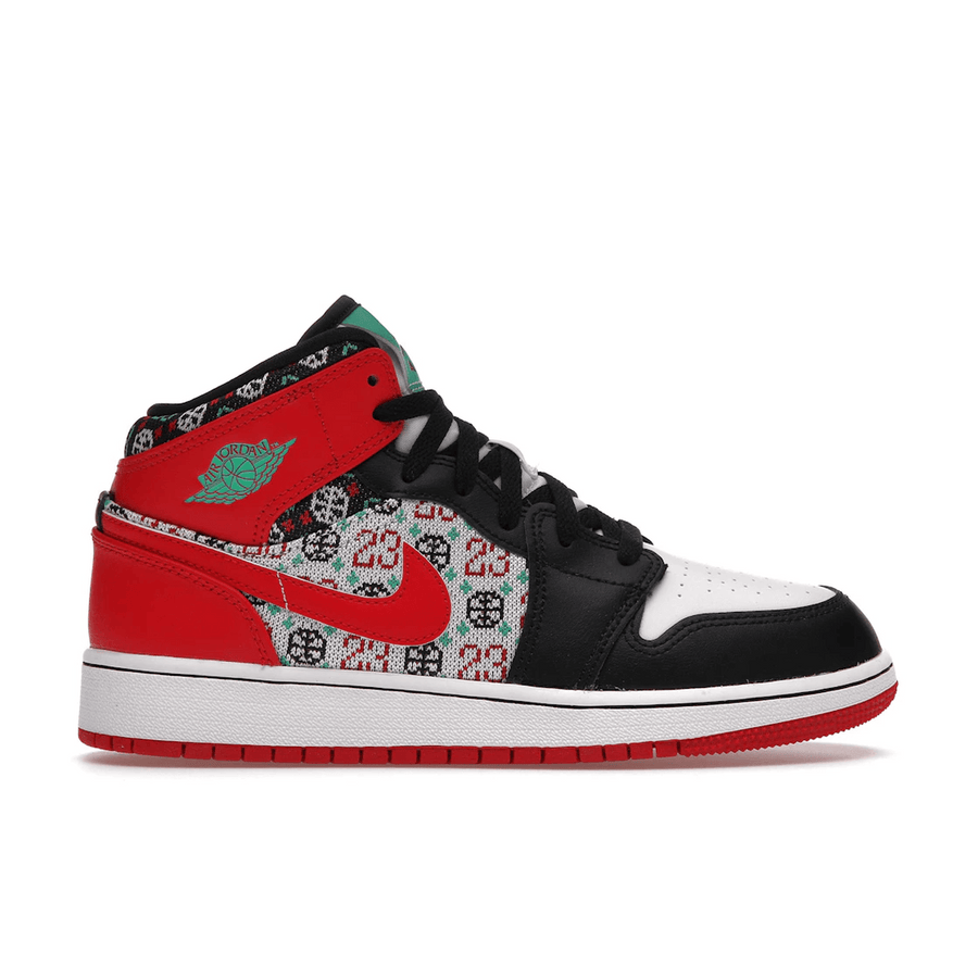Air Jordan 1 Mid SE Ugly Christmas Sweater — 36