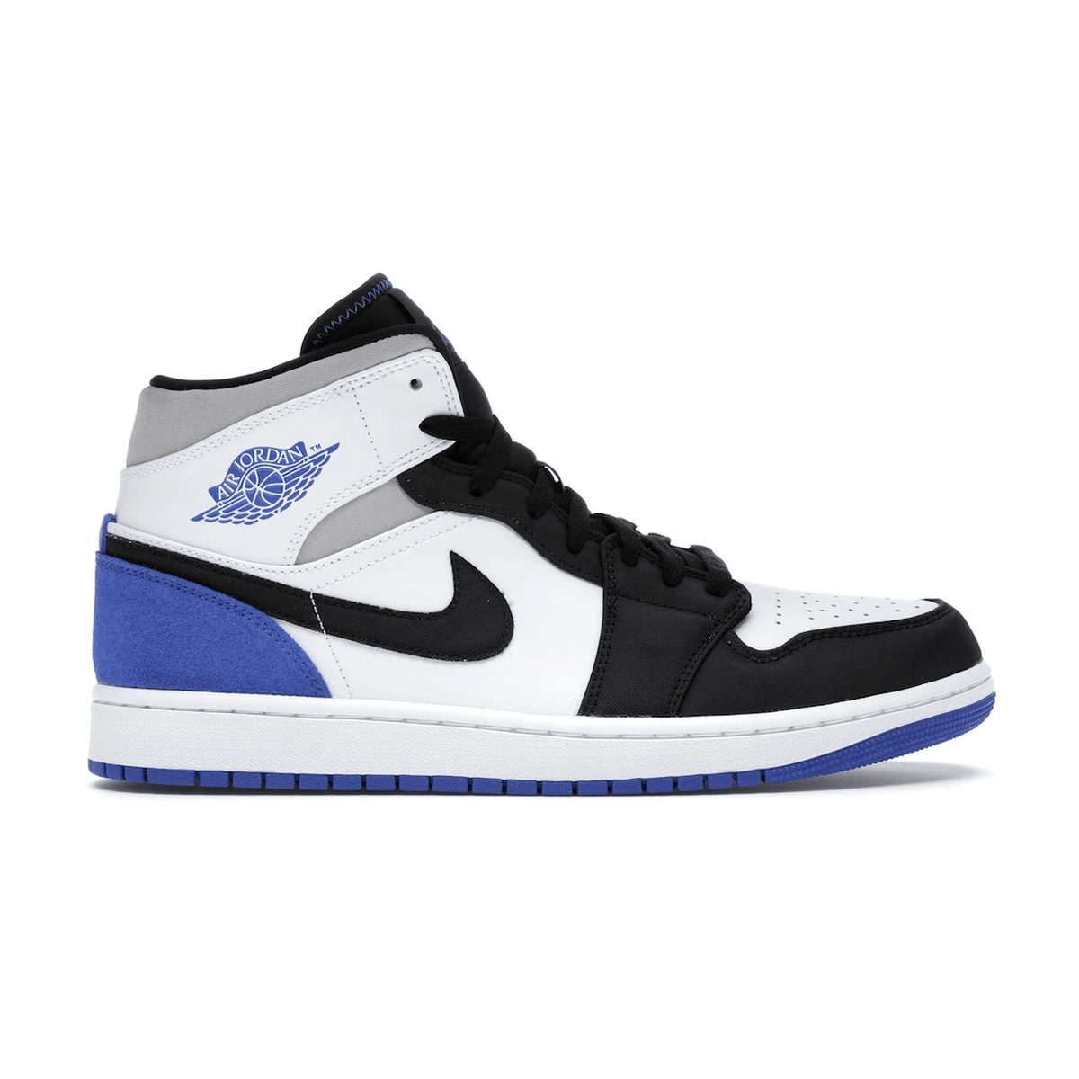 Air Jordan 1 Mid SE White Black Royal — 36
