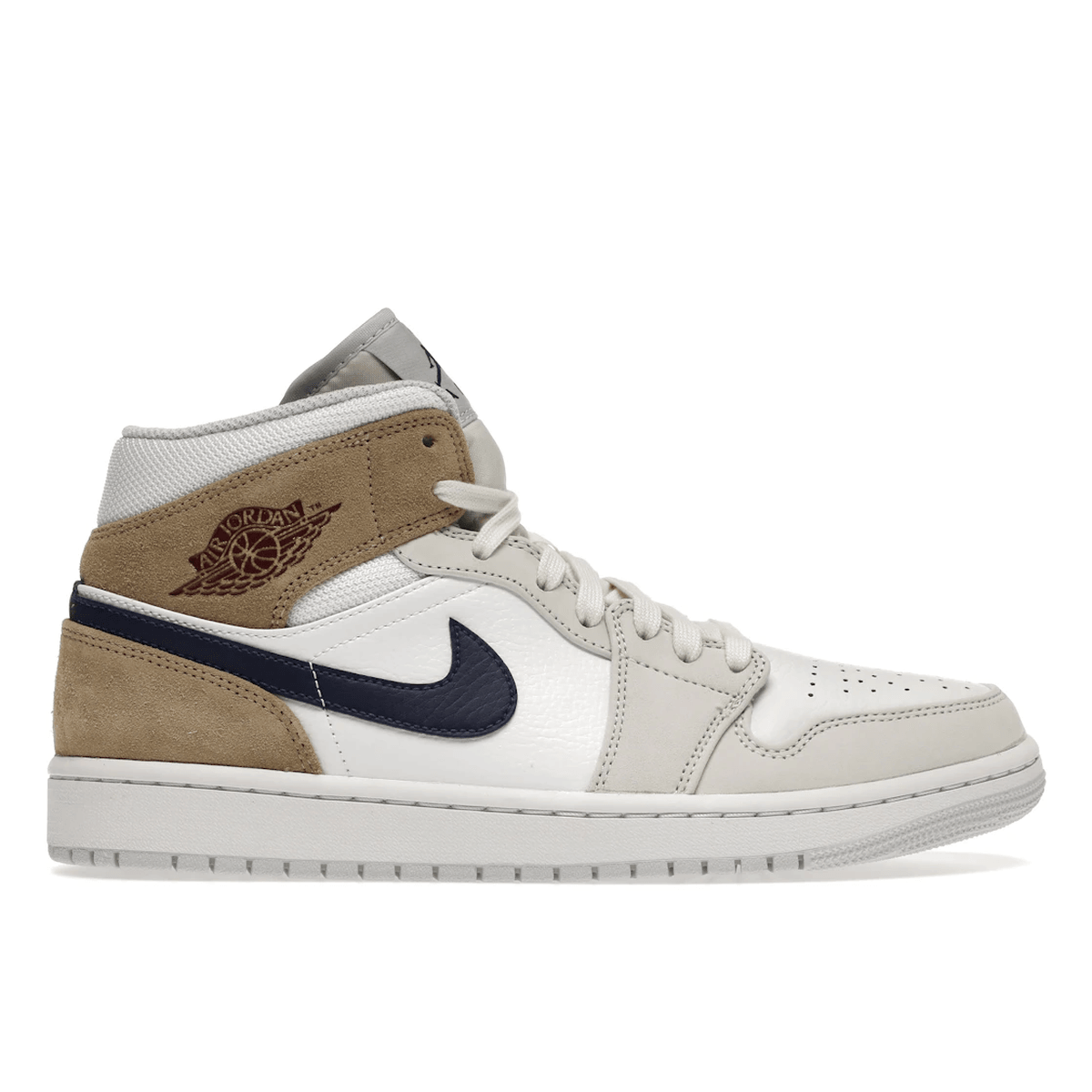 Air Jordan 1 Mid Tan Suede — 36