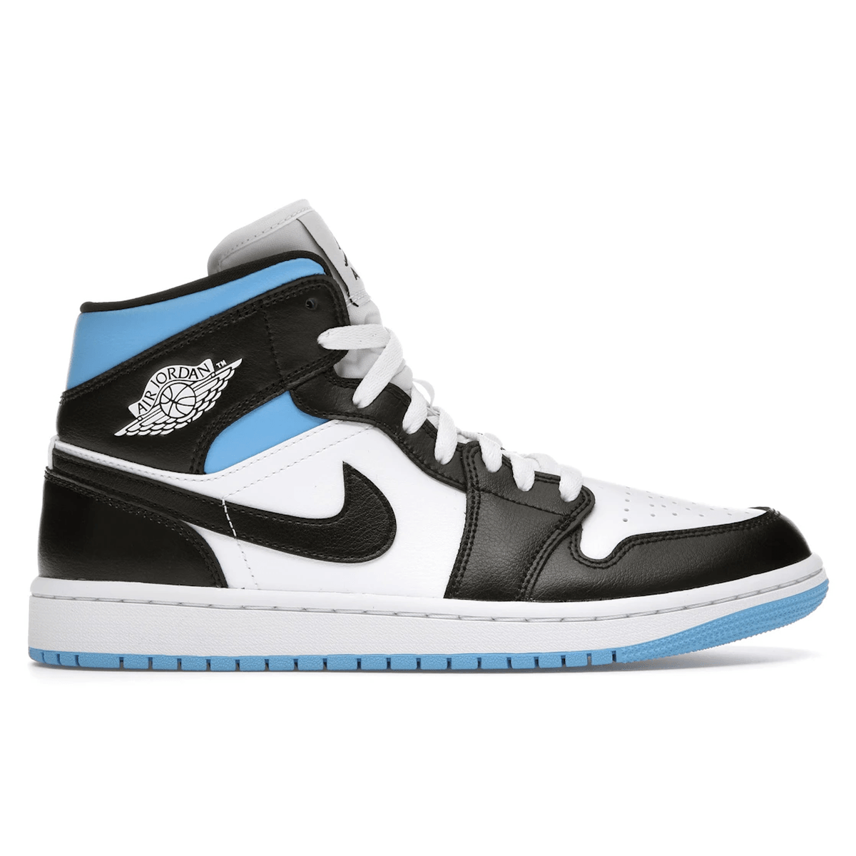 Air Jordan 1 Mid University Black White — 36
