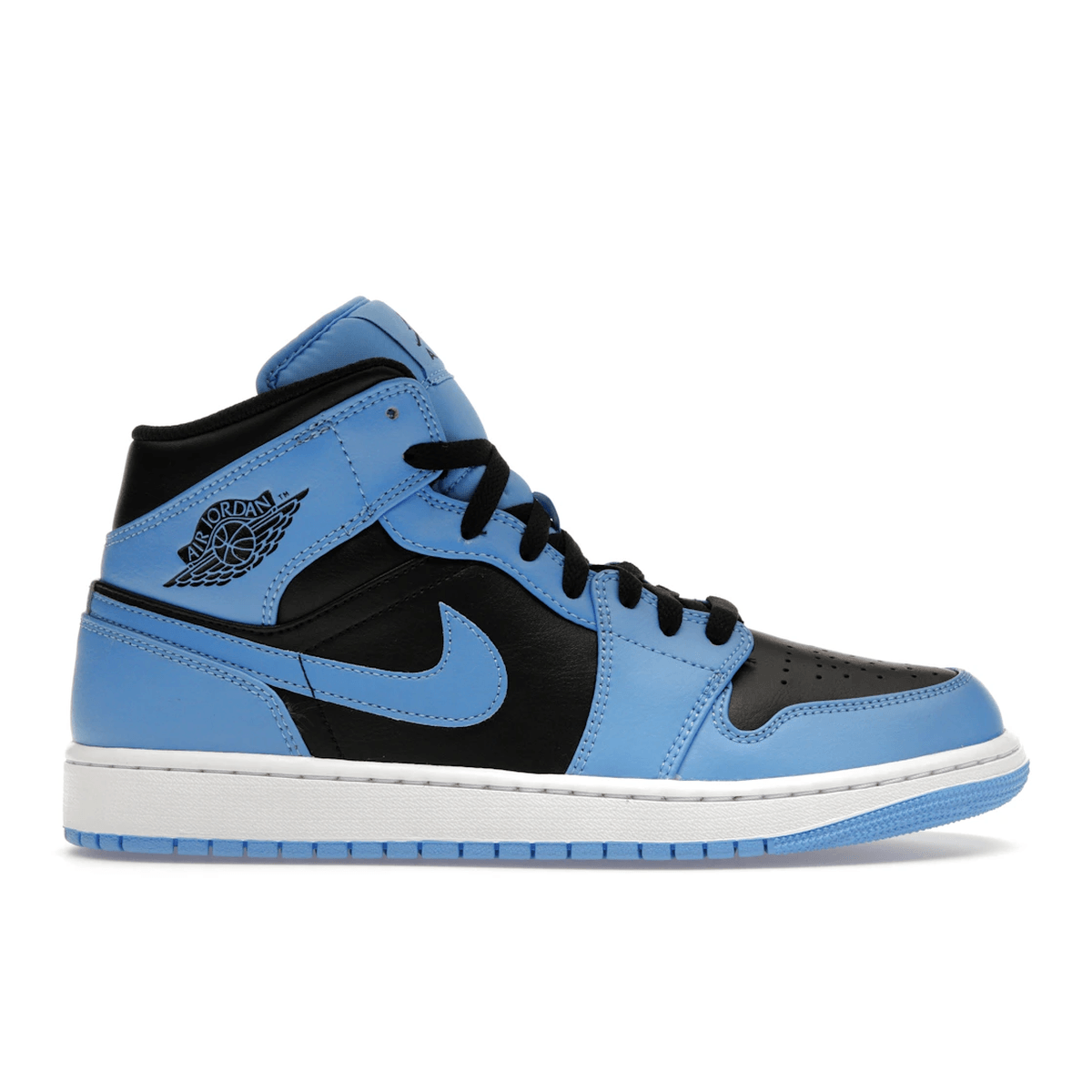 Air Jordan 1 Mid University Blue Black — 36