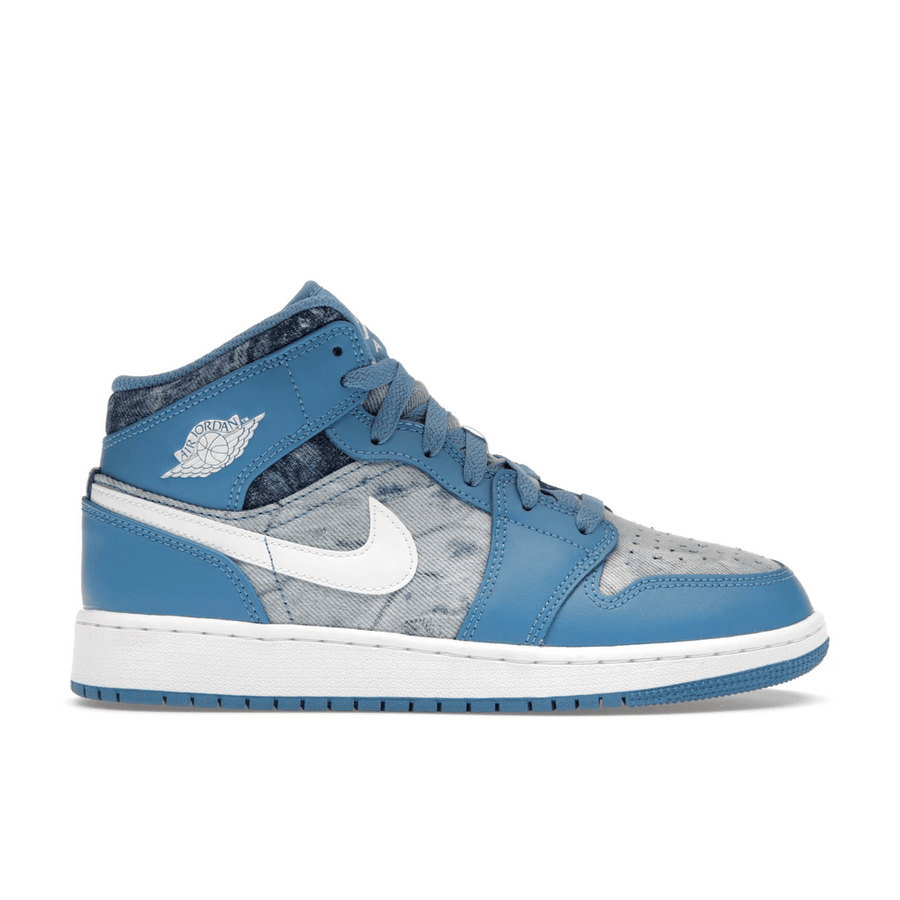 Air Jordan 1 Mid Washed Denim — 36
