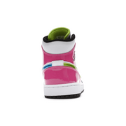 Air Jordan 1 Mid White Black Cyber Pink