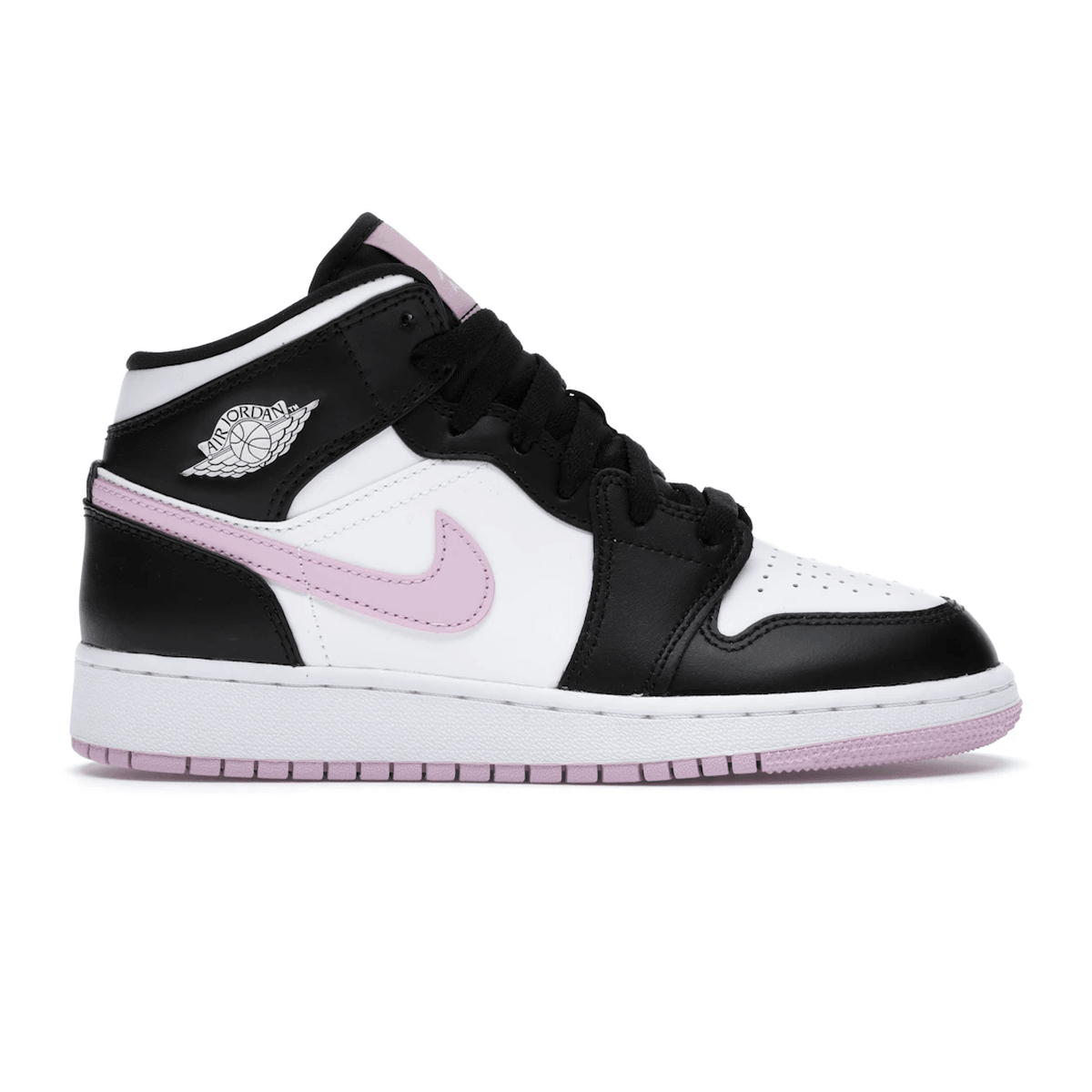 Air Jordan 1 Mid White Black Light Arctic Pink — 36