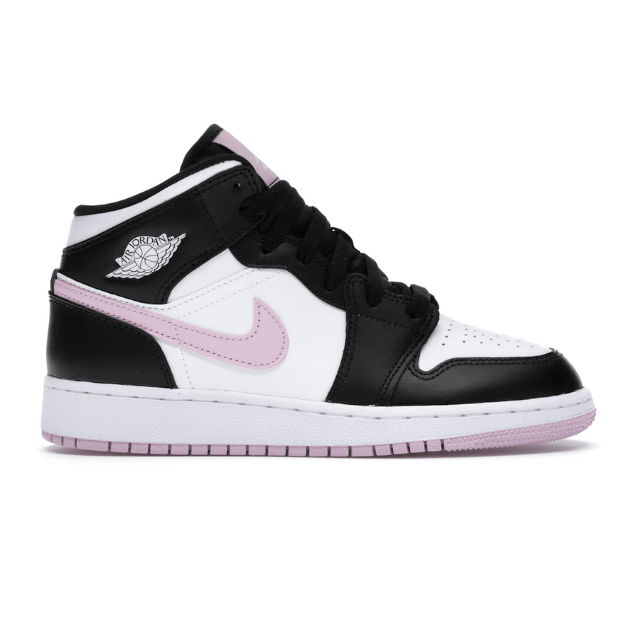 Air Jordan 1 Mid White Black Light Arctic Pink — 36