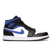 Air Jordan 1 Mid White Black Racer Blue