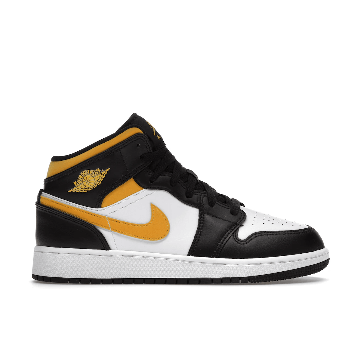 Air Jordan 1 Mid White Pollen Black — 36
