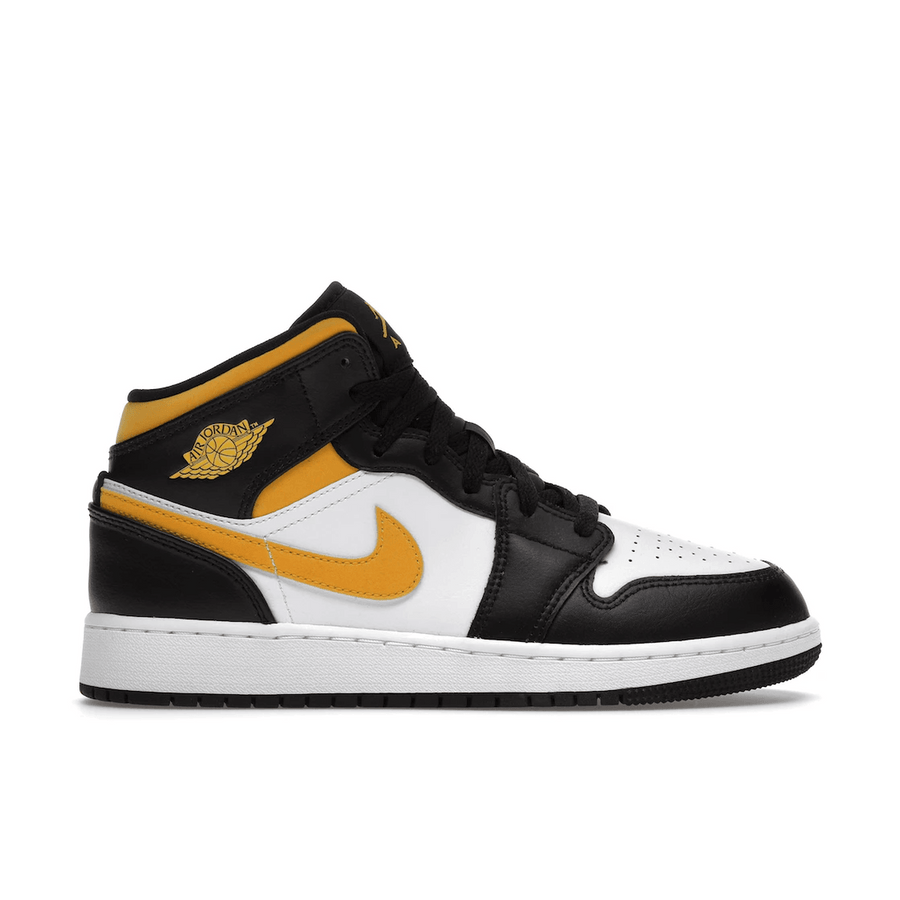 Air Jordan 1 Mid White Pollen Black — 36