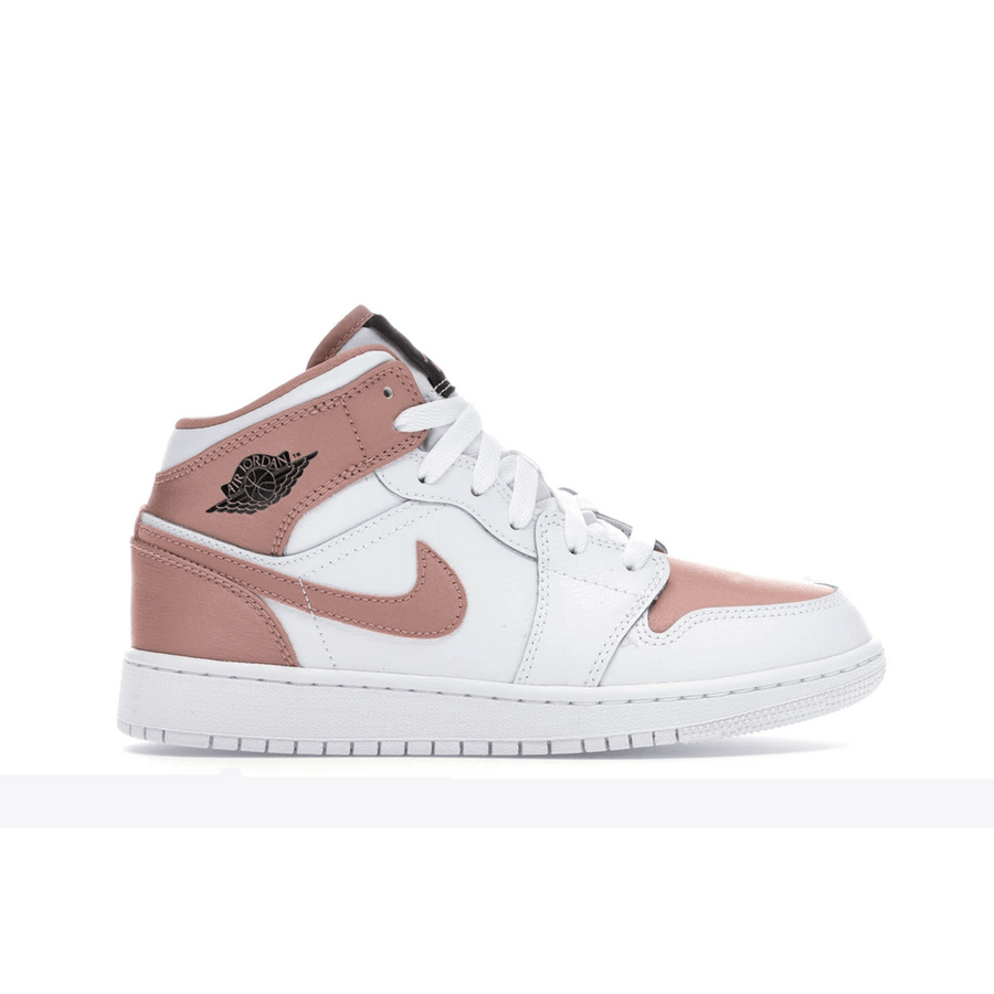 Air Jordan 1 Mid White Rose Gold — 36