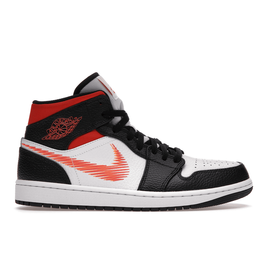 Air Jordan 1 Mid Zig Zag Swoosh Orange — 36