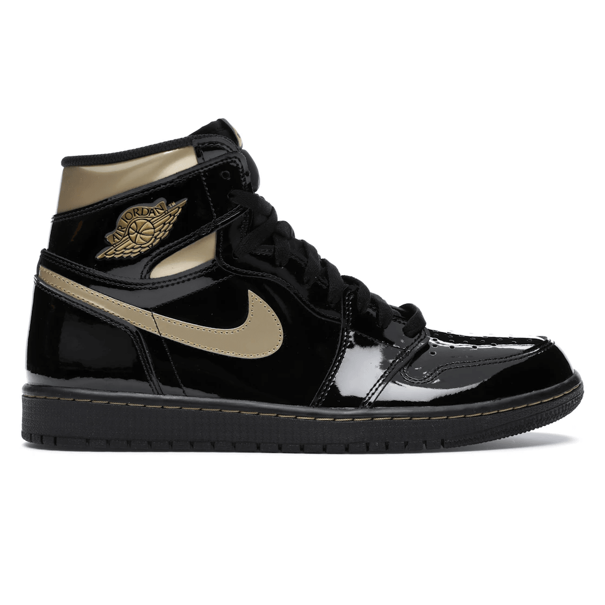 Air Jordan 1 Retro High Black Metallic Gold — 36