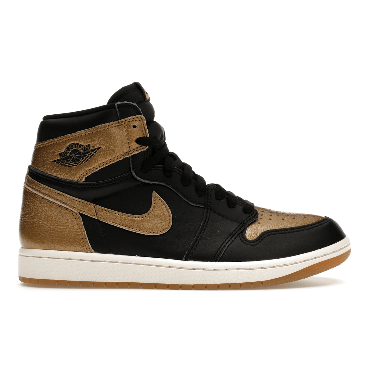 Air Jordan 1 Retro High AND Black Metallic Gold — 36