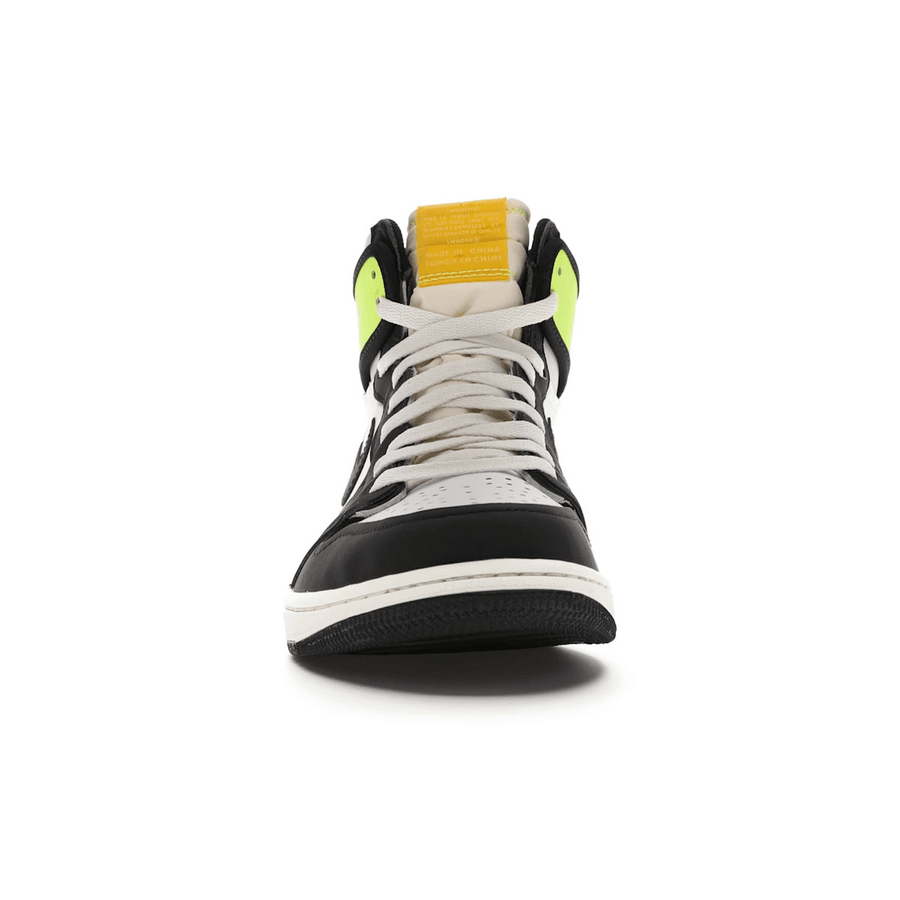 Air Jordan 1 Retro High White Black Volt University Gold — 36