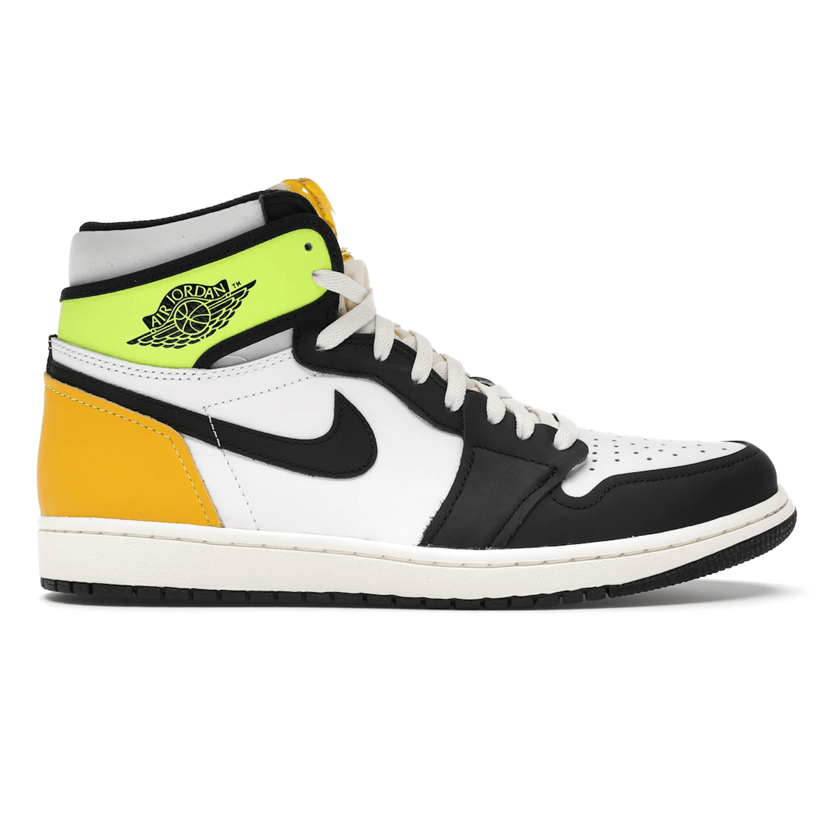 Air Jordan 1 Retro High White Black Volt University Gold — 36