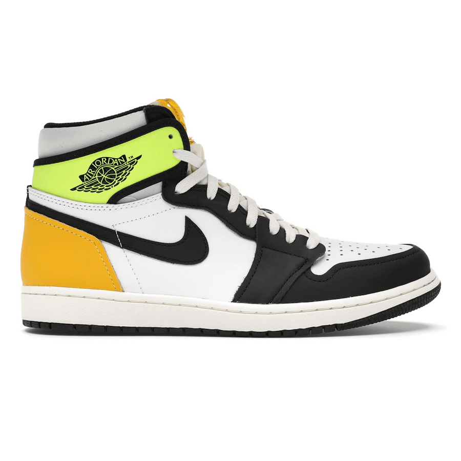 Air Jordan 1 Retro High White Black Volt University Gold — 36