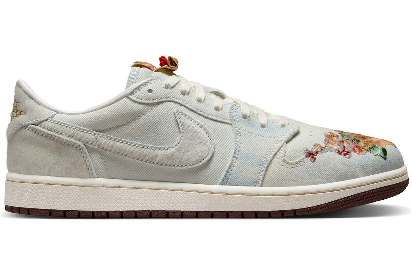 Air Jordan 1 Retro Low OG  Football Grey Sail Light Chocolate — 36