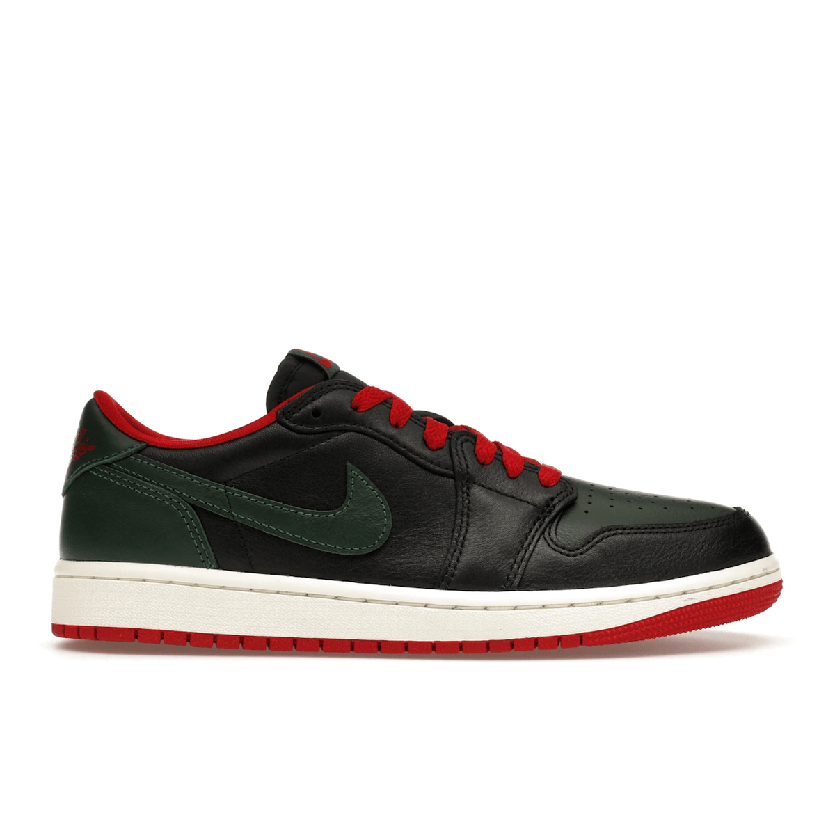 Air Jordan 1 Retro Low OG Gorge Green Varsity Red — 36