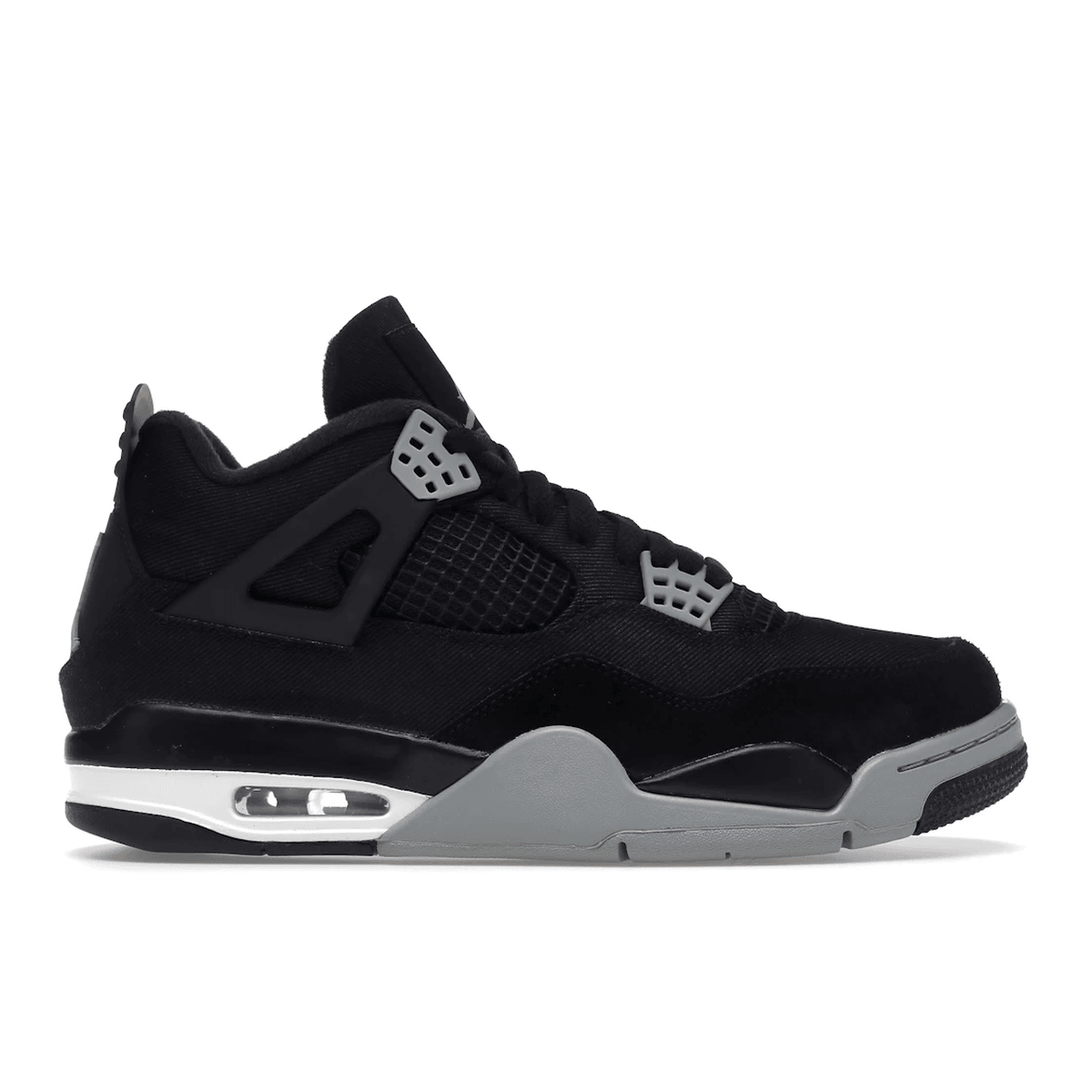 Air Jordan 4 Retro Black Canvas — 36