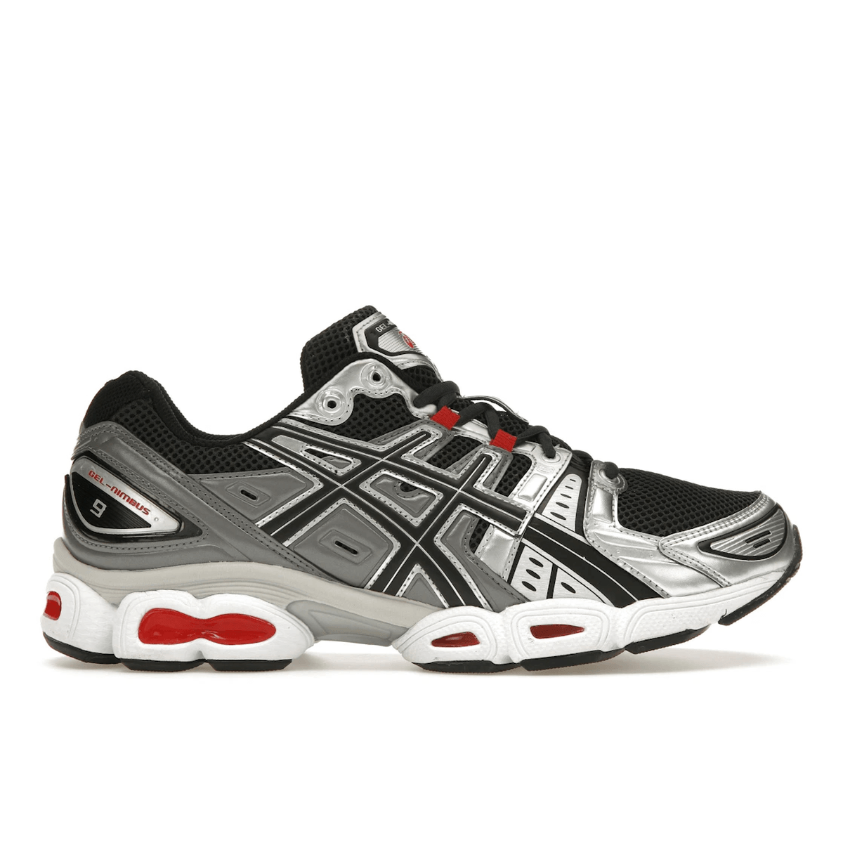 ASICS Gel-Nimbus 9 Graphite Gray Red — 36