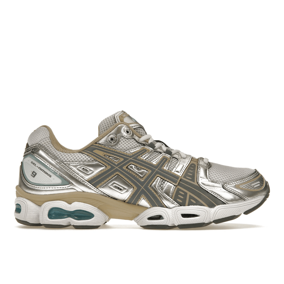 ASICS Gel-Nimbus 9 White Steel Grey — 36