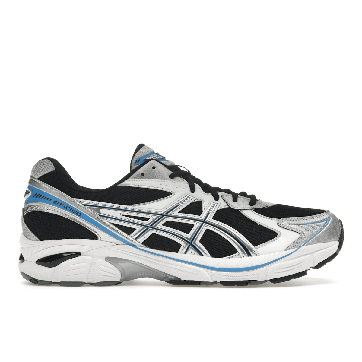 ASICS GT-2160 Black Pure Silver Bright Blue — 36