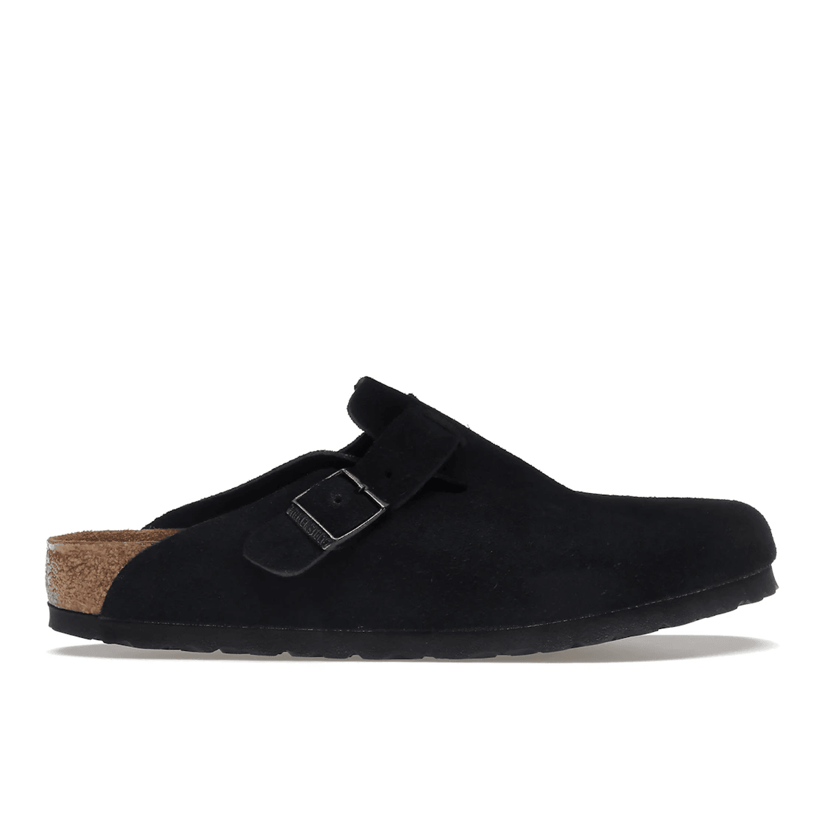 Birkenstock Boston Soft Footbed Suede Black — 36
