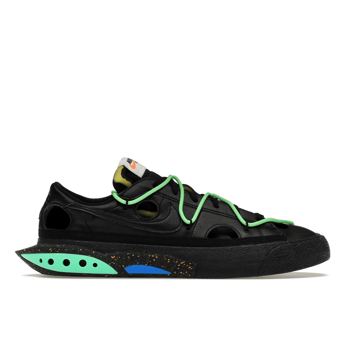 Blazer Low x Off-White Black Electro Green — 36