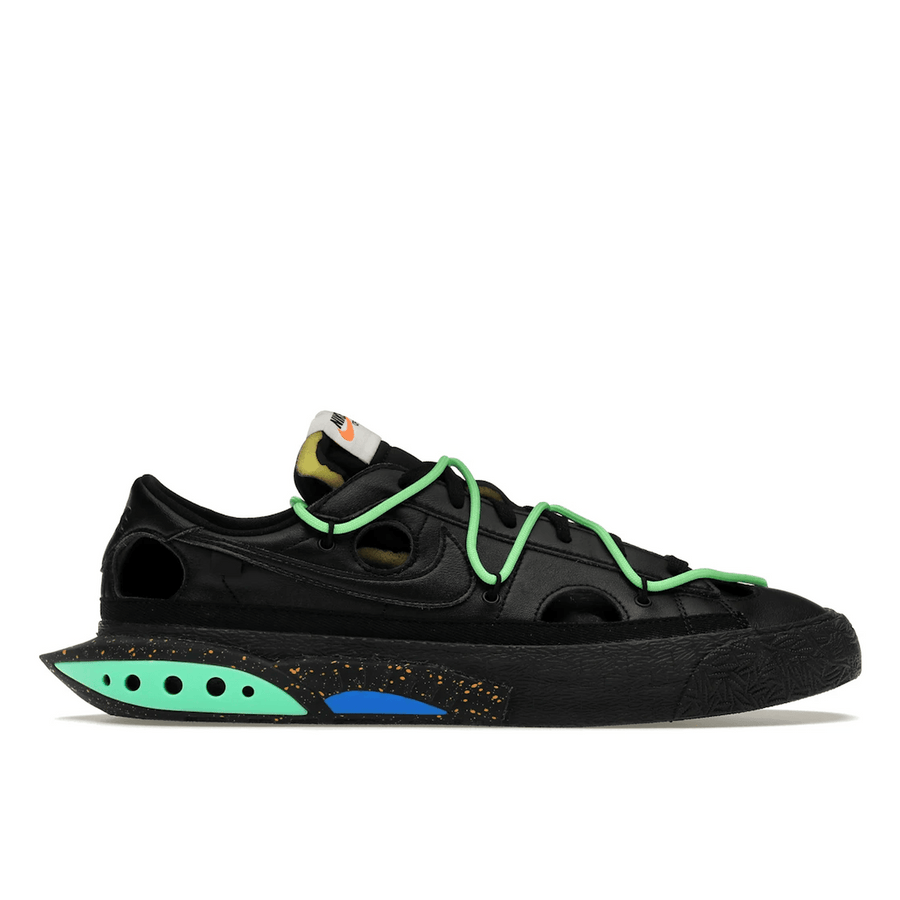 Blazer Low x Off-White Black Electro Green — 36