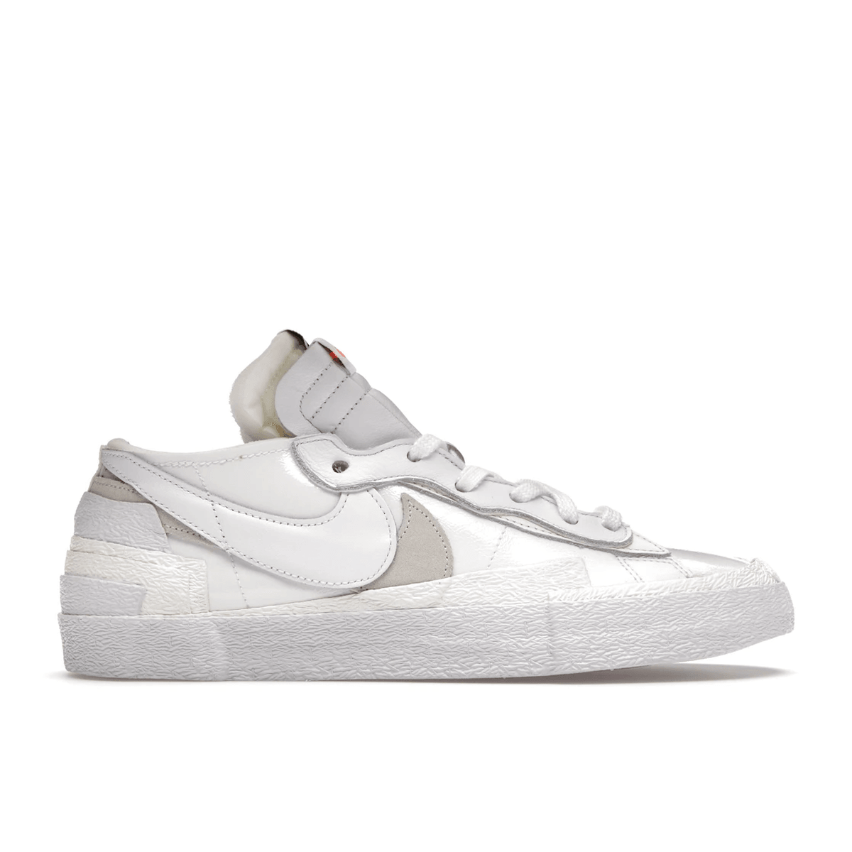 Blazer Low x Sacai White Patent Leather — 36