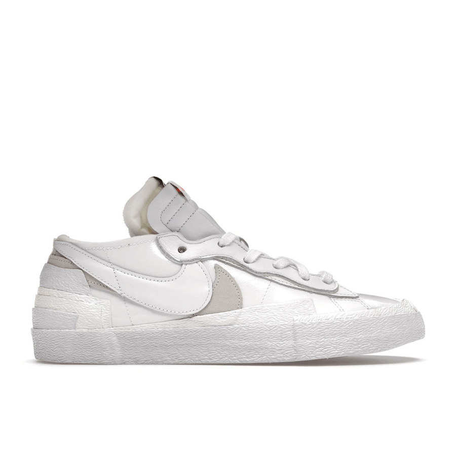Blazer Low x Sacai White Patent Leather — 36
