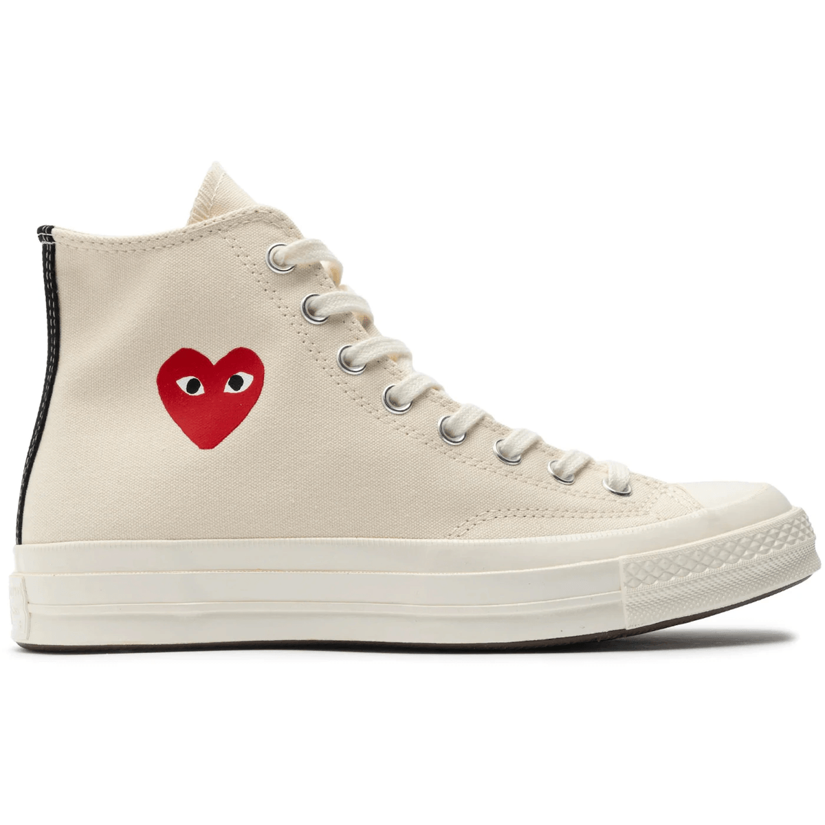 Converse Chuck Taylor All Star 70 Hi Comme des Garcons PLAY Single Heart Milk — 36