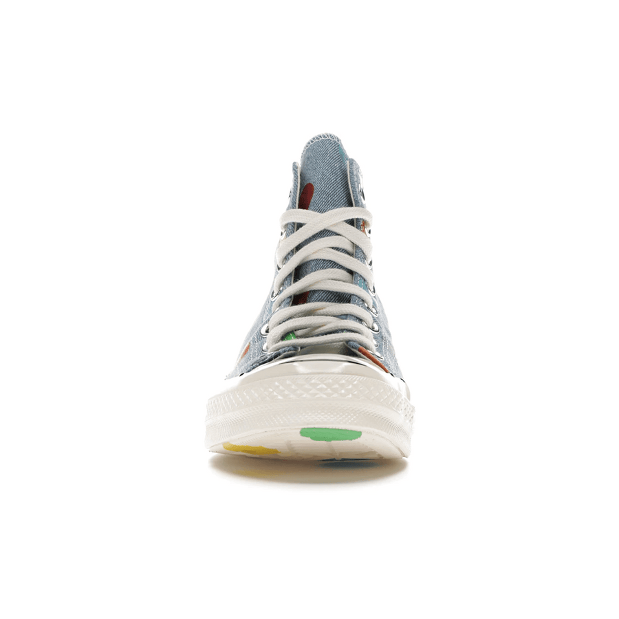 Converse Chuck Taylor All Star 70 Hi Golf Wang Denim Polka Dots — 36