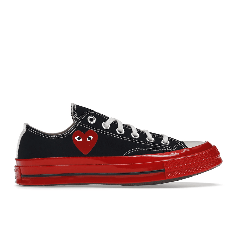 Converse Chuck Taylor All Star 70 Ox Comme des Garcons PLAY Black Red Midsole — 36