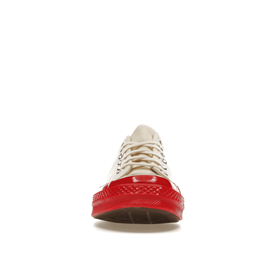 Converse Chuck Taylor All Star 70 Ox Comme des Garcons PLAY Egret Red Midsole — 36