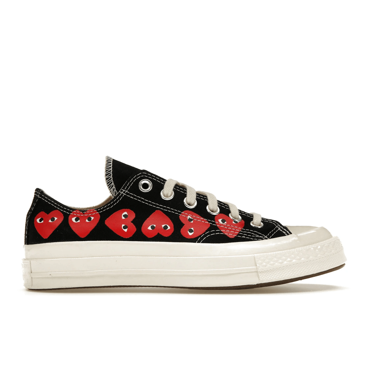 Converse Chuck Taylor All Star 70 Ox Comme des Garcons PLAY Multi-Heart Black — 36