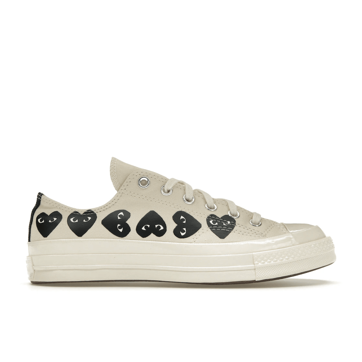 Converse Chuck Taylor All Star 70 Ox Comme des Garcons PLAY Multi-Heart Milk — 36