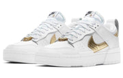 Dunk Low Disrupt White Metallic Gold