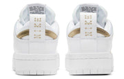 Dunk Low Disrupt White Metallic Gold