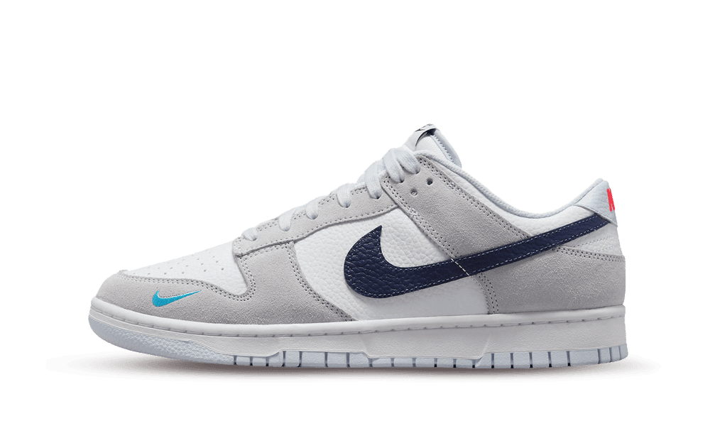 Dunk Low Mini Swoosh Grey — 36