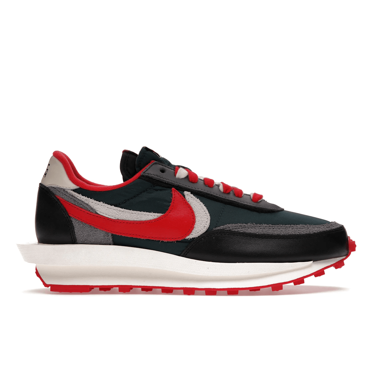 LD Waffle X Sacai X Undercover Midnight Spruce University Red — 36