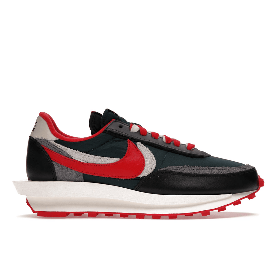 LD Waffle X Sacai X Undercover Midnight Spruce University Red — 36